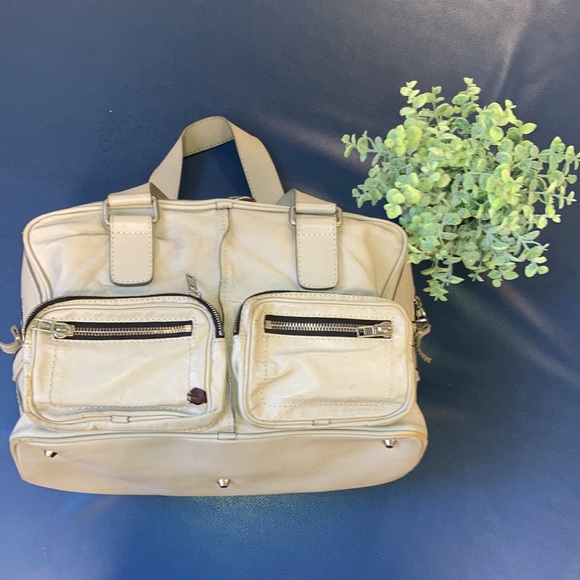 CHLOE BETTY BAG Dove GRAY AS IS Large leather satchel, spot, missing coin purse - Picture 5 of 15